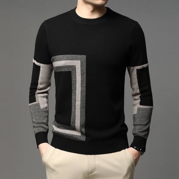 Herrenpullover mit Muster F232 M 1