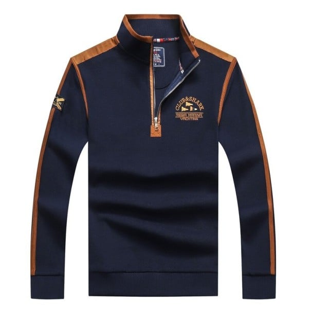 Herrenpullover mit Reißverschluss F212 L 1