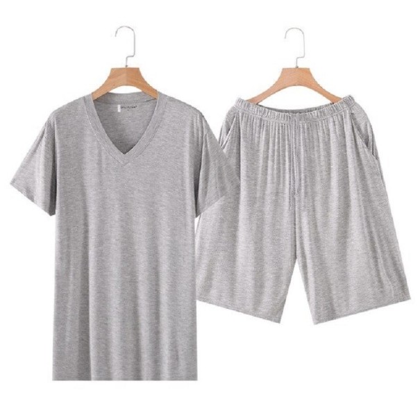 Herrenpyjama T2403 grau XS 2