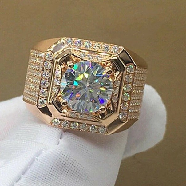 Herrenring D2647 altrosa 7