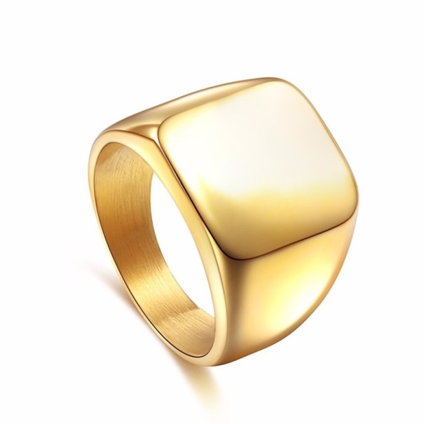 Herrenring mit Flach J2226 golden 11