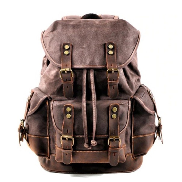 Herrenrucksack E985 dunkelbraun