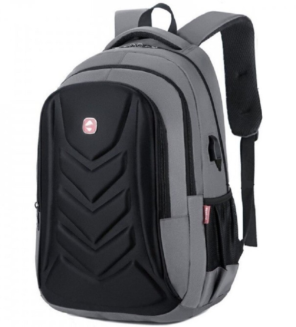 Herrenrucksack mit USB E968 grau