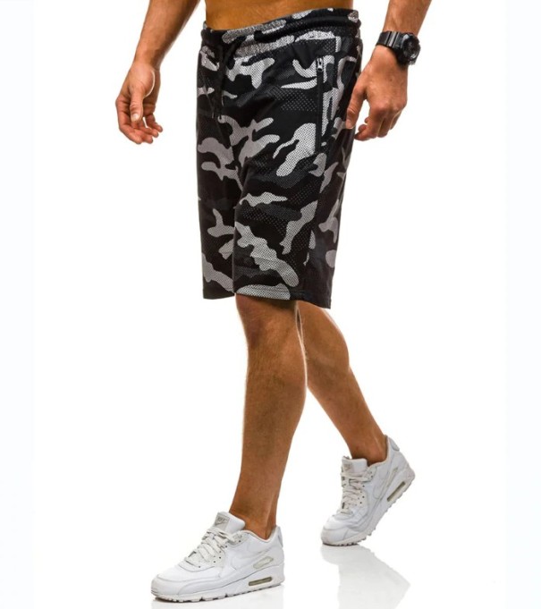 Herrenshorts im Army-Stil schwarz M