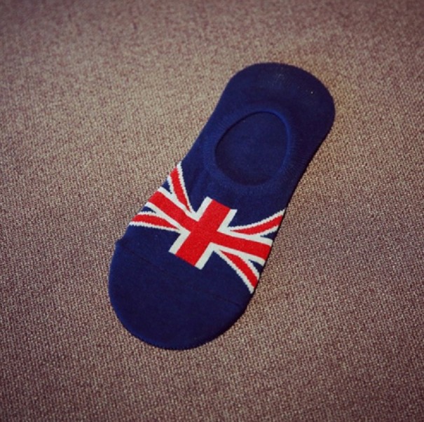 Herrensocken – Flaggen der Welt dunkelblau