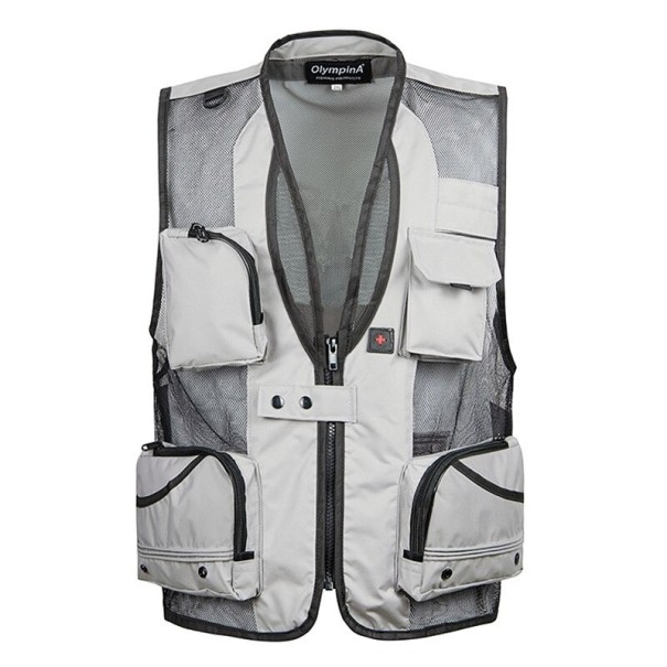 Herrenweste F1213 grau L