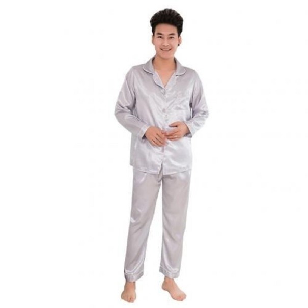 Herrepyjamas T2402 grå L