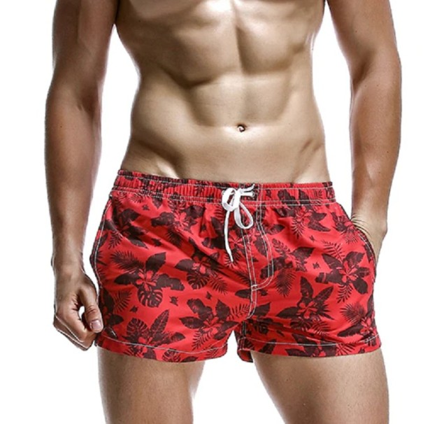 Herreshorts i hawaiiansk stil S 2