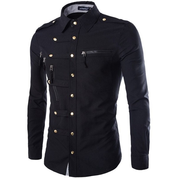 Herreskjorte A3082 sort XS