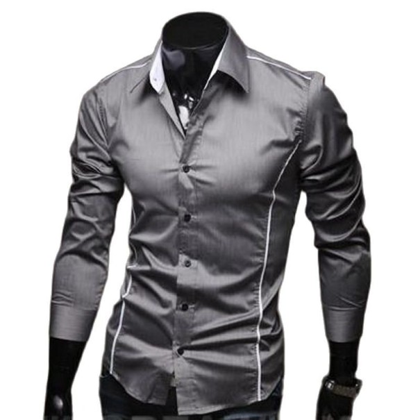 Herreskjorte F477 grå XS