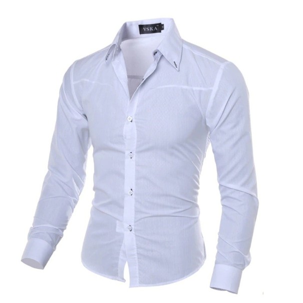 Herreskjorte F671 hvid M