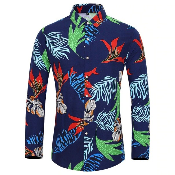 Herreskjorte med blomster 3XL 4