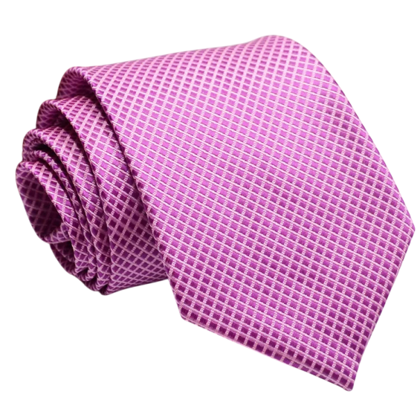 Herreslips 146 x 8 cm Elegant slips til formelt og hverdagsbrug Stilfuldt tilbehør til skjorte og jakkesæt Business slips Herremode rosa