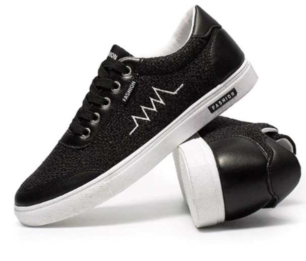 Herresneakers med afslappet design sort 39
