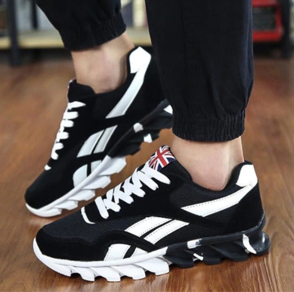 Herresneakers med engelsk flag J2194 sort 49
