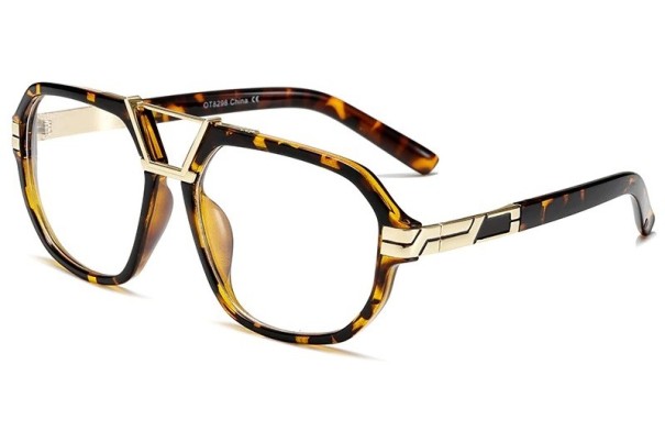 Herresolbriller E2266 leopardmønster