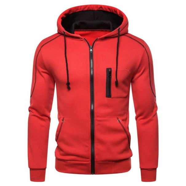 Herresweatshirt A2513 rød L