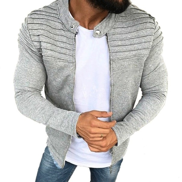 Herresweatshirt F1044 grå S