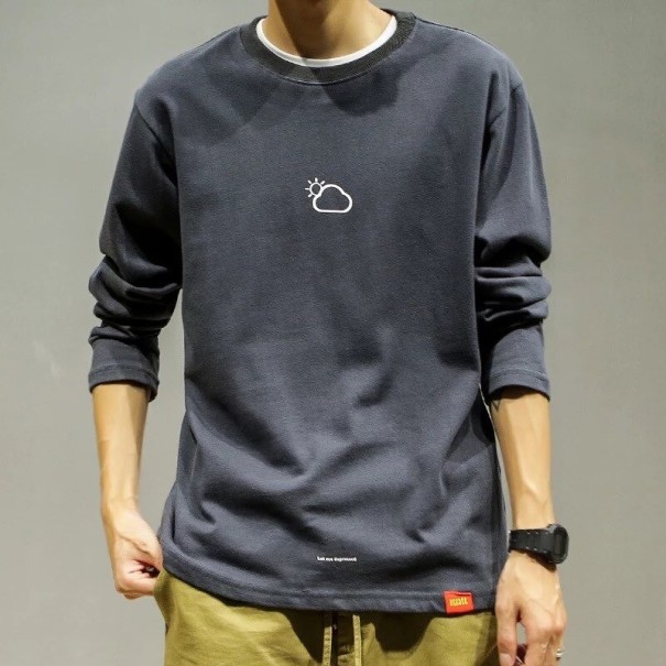 Herresweatshirt F110 mørkegrå M