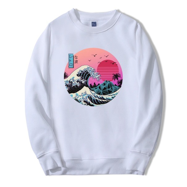 Herresweatshirt F12 hvid XS