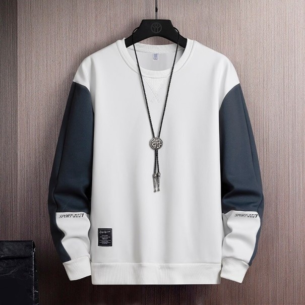Herresweatshirt F24 hvid L