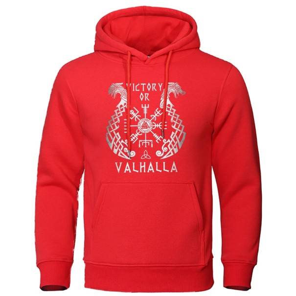 Herresweatshirt F80 rød M