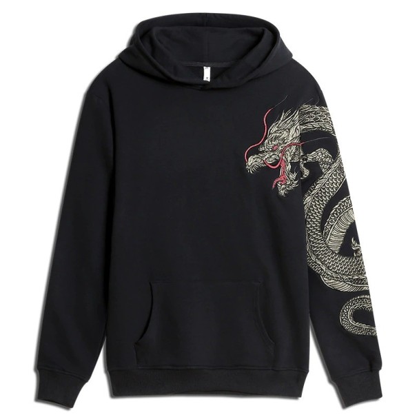 Herresweatshirt med drage F115 XXL