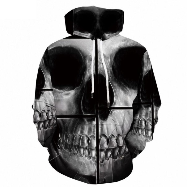 Herresweatshirt med kranium F111 L 20