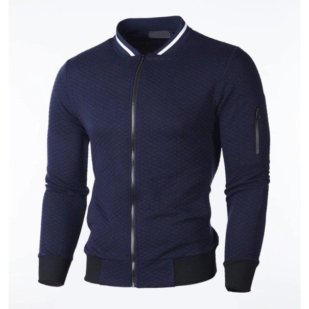 Herresweatshirt med krave F7 mørkeblå L