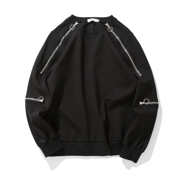 Herresweatshirt med lynlås F52 S