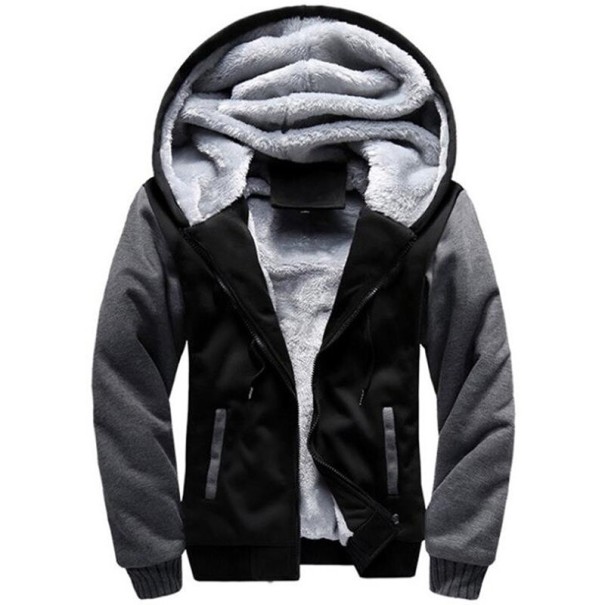 Herresweatshirt med pels S 4