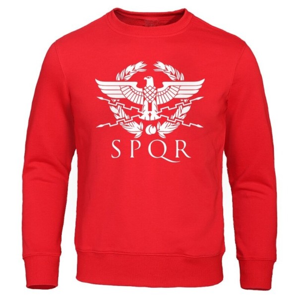 Herresweatshirt med print F112 rød S 1