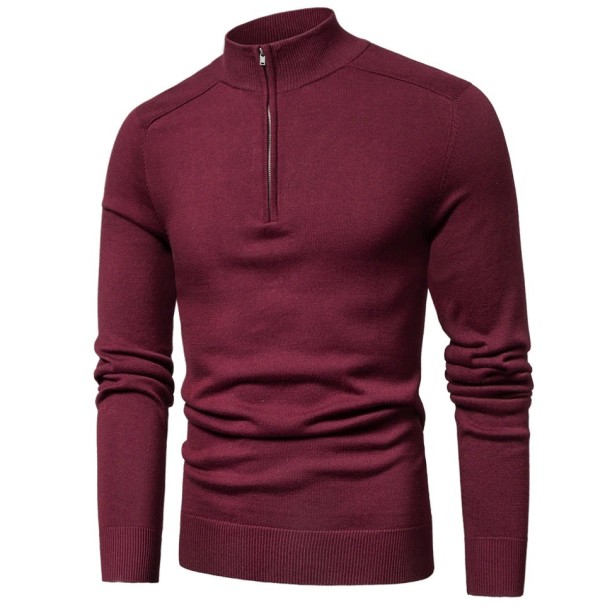 Herretrøje med lynlås F240 bordeaux XS