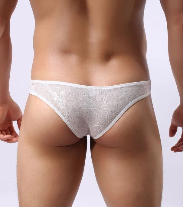Herretrusser i blonde hvid XS