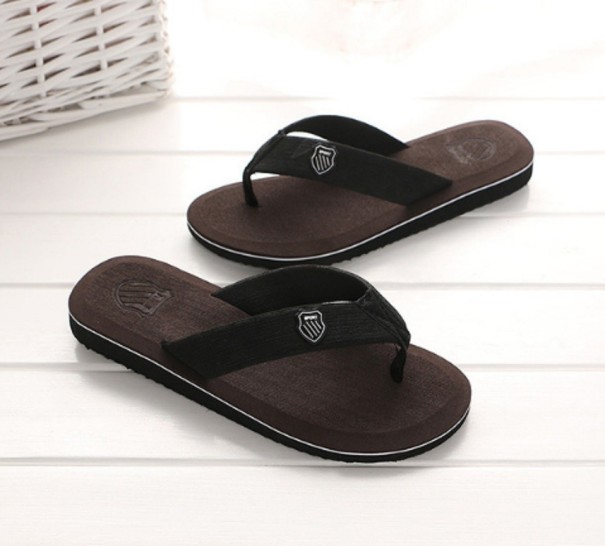 Herrflipflops Sam mörkbrun 40