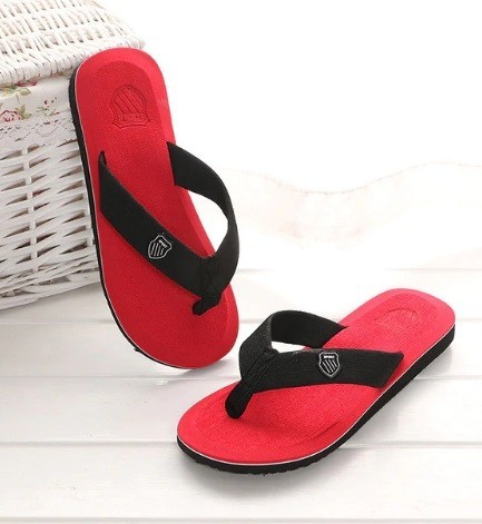 Herrflipflops Sam röd 42