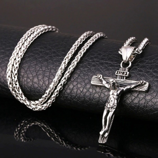 Herrhalsband med kors
