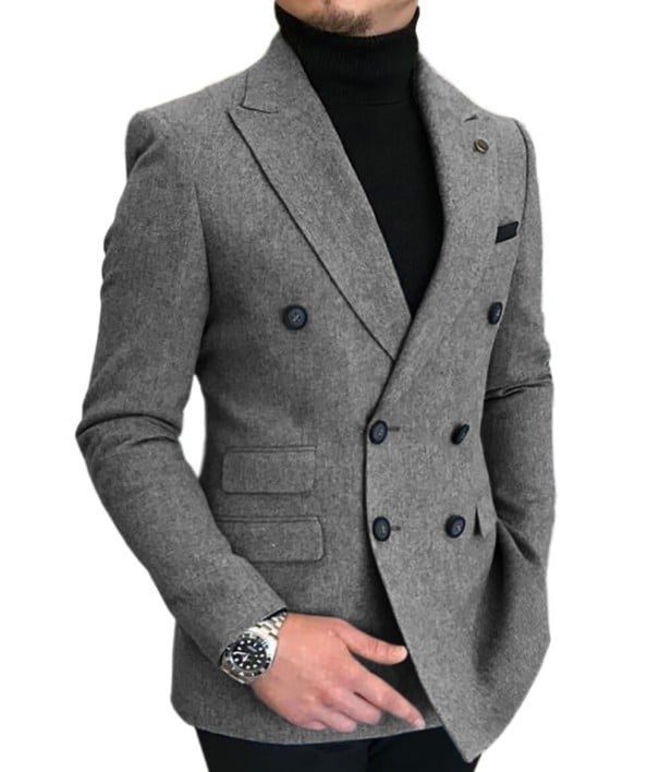 Herrjacka F397 grå M