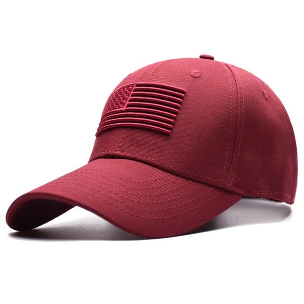 Herrkeps USA T41 vinröd
