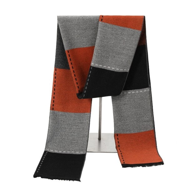 Herrscarf med mönster 2