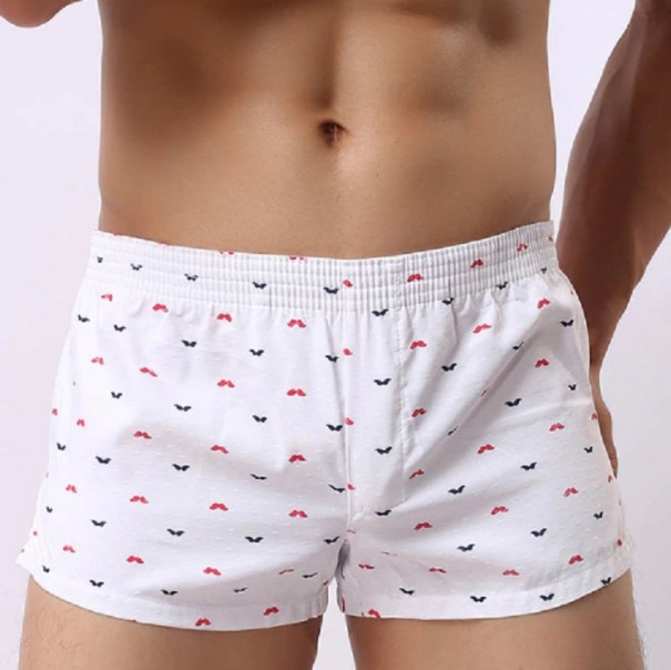 Herrshorts A1399 med tryck ljusrosa L