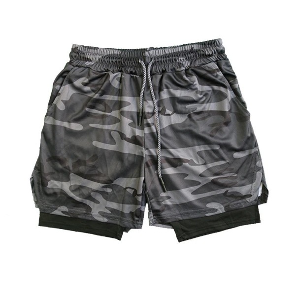 Herrshorts Badbyxor Polyester Maskerad Dubbel Lager Svart underlager Med snörning Med fickor Sommar sportiga mörkgrå XS