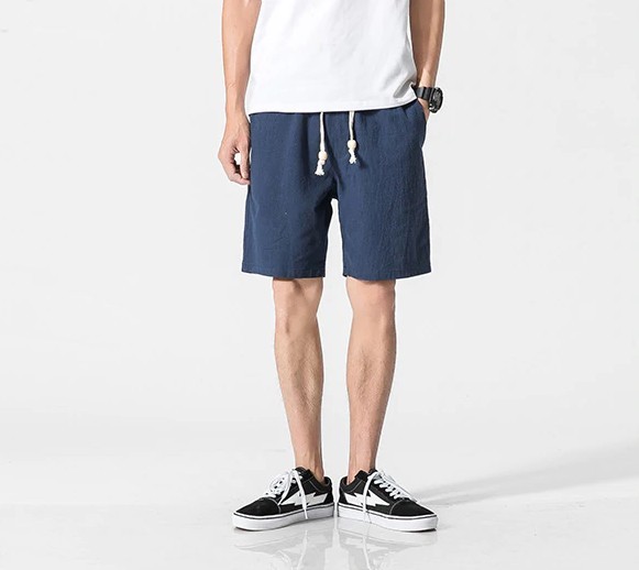Herrshorts Evan mörkblå L