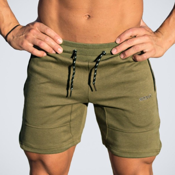 Herrshorts i bomull A861 armégrön M