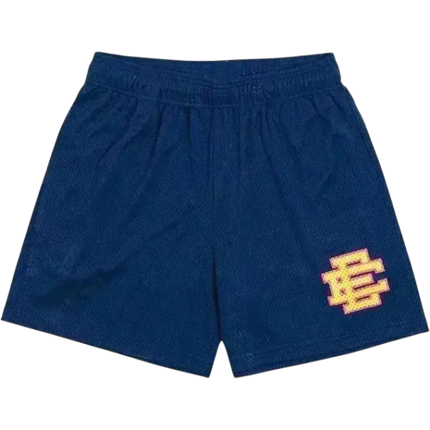 Herrshorts i mesh med resår i midjan, lätt och andningsbart material för sommaren. mörkblå S