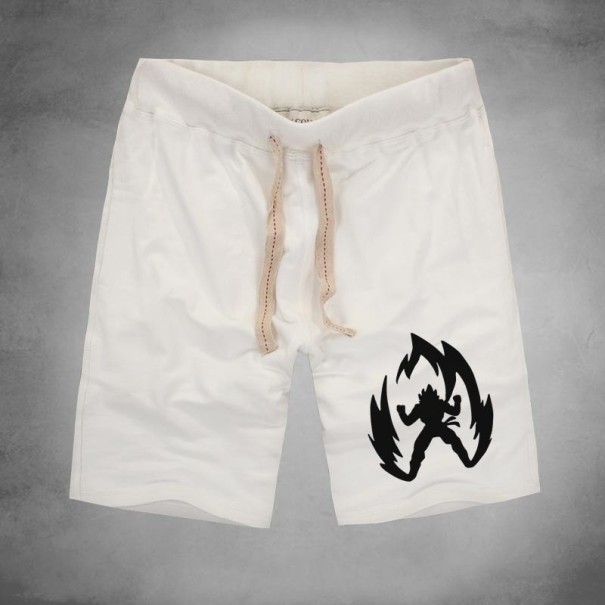 Herrshorts med A6-tryck vit XXS