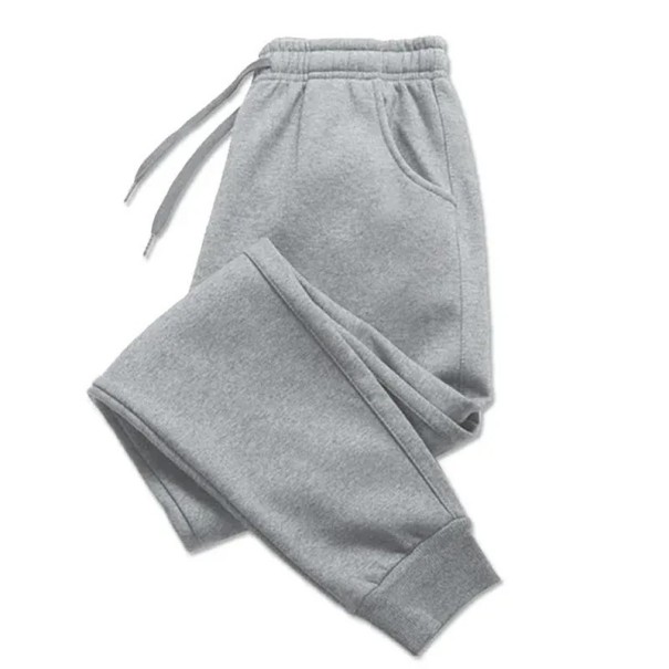 Herrsportbyxor Bekväma byxor för träning och fritid Resår i midjan Lätt och andningsbart material Modern skärning för vardagsbruk grå 3XL