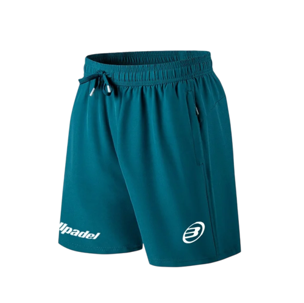 Herrsportshorts Snabbtorkande Andningsbara Tennis- och Löparshorts Fitness Badmintonbyxor Resår i midjan Dragsko turkos S
