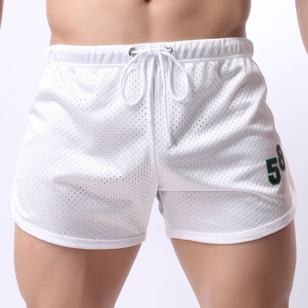 Herrstrandshorts vit S