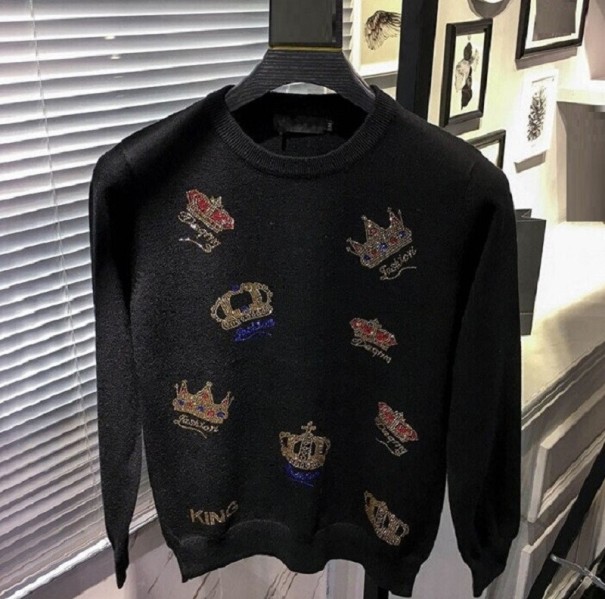 Herrtröja med kronor XL